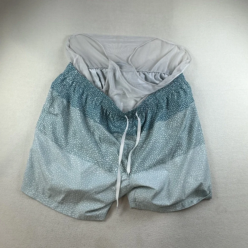Chubbies Swim Shorts Mens 3XL Blue Teal Pineapple Print Mesh Lined 5.5